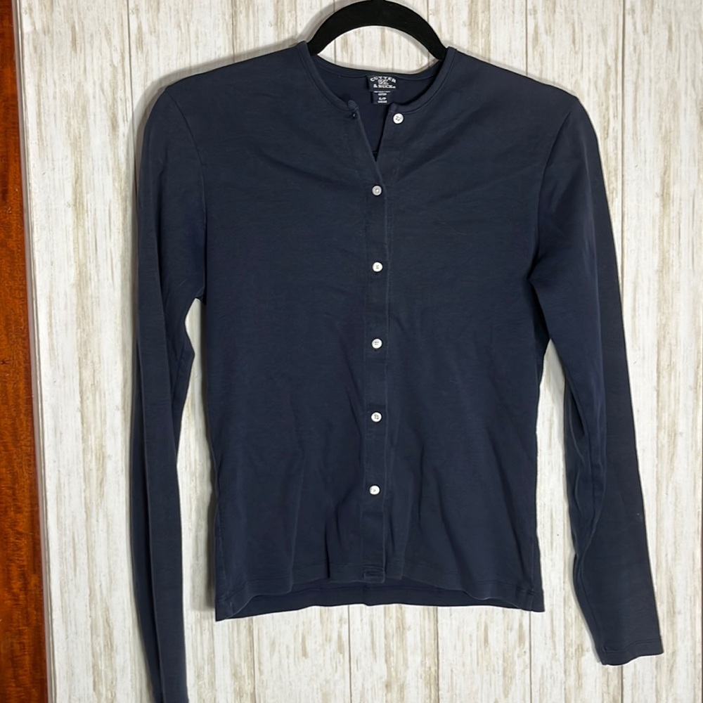 Cutter & Buck Navy Blue Lightweight Cardigan Size S